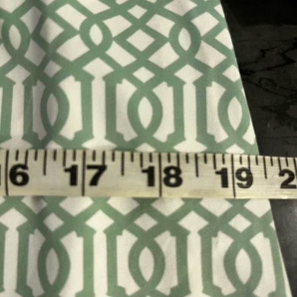 J McLaughlin Green White Lattice Print Catalina Cloth Dress Medium - Picture 10 of 12